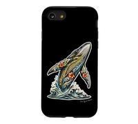 Baleine à Bosse tribale hawaïenne brisant Les Vagues de l'océan Coque pour iPhone SE (2020) / 7/8