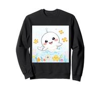 Baleine blanche - Jolie fête sous la mer Sweatshirt
