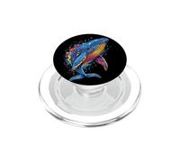Baleine Bleue Baleines Chant des Baleines Plongeur Baleine PopSockets PopGrip pour MagSafe