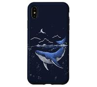 Baleine Bleue Conservation de l'océan Jour de la Terre Cadeaux pour Les Amoureux des Baleines Coque pour iPhone XS Max