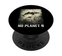 Baleine Bleue, No Planet B, Protection de l'environnement PopSockets PopGrip Adhésif