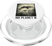 Baleine Bleue, No Planet B, Protection de l'environnement PopSockets PopGrip pour MagSafe