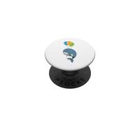 Baleine Bleue Suspendue au Ballon PopSockets PopGrip Adhésif