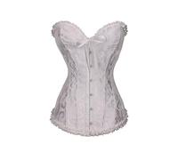 Baleine Corset-Corset Jacquard à col en V avec boucle en acier, taille ajustable, grande taille, pour une améliorée