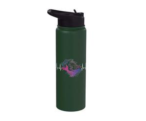 Baleine Cosmique Bisexuelle Battement de Cœur Stainless Steel Insulated Water Bottle
