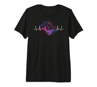 Baleine Cosmique Bisexuelle Battement de Cœur T-Shirt Haut de Gamme