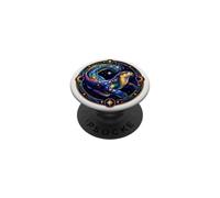 Baleine Cosmique, poussière d'étoiles, Lune, arcanes PopSockets PopGrip Adhésif