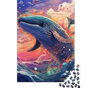 Baleine Dance Colourful Art Puzzles 1000 Pièces Cadeau Unique Jeu ÉduChatif Défi Jouet À De Qualité Supérieure Peinture Art pour Adultes Et Enfants 1000pcs (75x50cm)