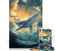 Baleine dans Un Paysage océanique onirique Puzzle de 1000 pièces pour Adolescents Développe Les capacités d'analyse Découpe Nette (50x75cm)