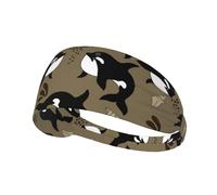 Baleine de la Vie Marine, Gros Poisson drôle, Animal,Bandeau de Sport Unisexe, Bandeau élastique Multi-usages pour Cheveux