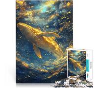 Baleine d'or des abysses Puzzles pour Adultes 2000 pièces Assemblage du modèle avec Affiche et Feuille de Questions correspondantes 70x100cm