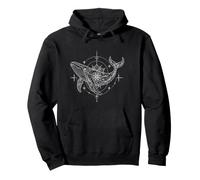 Baleine Mandala Fine Line Art Ocean Spirit Sweat à Capuche
