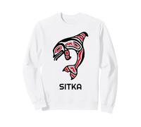 Baleine Orque amérindienne de l'Alaska Sweatshirt