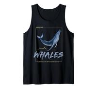 Baleine Protégez Les Baleines mer Conception Aquarelle Débardeur