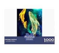 Baleine Puzzle 1000 Pièces Animaux Marins - Activité Créative & Éducative, Carton Recyclé, Pièces Robustes, 38x26cm/1000pcs
