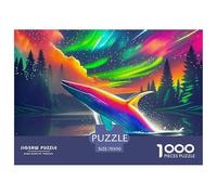 Baleine Puzzle 1000 pièces Animaux Marins - Cadeau Parfait pour Passionnés De Puzzles, Carton Premium, Pièces Épaisses, Poster Mural, 70x50cm/1000pcs