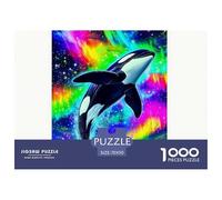 Baleine Puzzle 1000 Pièces Animaux Marins - Puzzle Luxe, Carton Recyclé Premium, Défi Stimulatif, Déco Après Assemblage, 70x50cm/1000pcs