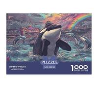 Baleine Puzzle 1000 Pièces - pour Adultes, Faune Sauvage Puzzles Défi Jeux Éduchatifs, Cadeau Pratique Et Décoration 52x38cm/1000pcs