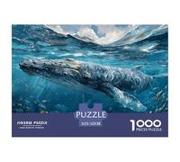 Baleine Puzzle De 1000 Pièces: Baleine Jeu DéfiAnt pour Les Adultes, Jouets ÉduChatifs Et Puzzles De Décoration De La Maison 52x38cm/1000pcs