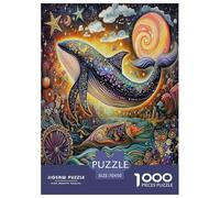 Baleine Puzzles 1000 Pièces Cadeau Unique Jeu Éduchatif Défi Jouet À De Qualité Supérieure Peinture Art pour Adultes Et Enfants 70x50cm/1000pcs