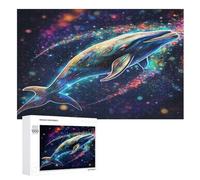 Baleine Puzzles en Bois Adultes Et Adolescents 1000 Pieces Enfants Puzzle Décoration Mur Moderne Art Jouets Cadeau Intéressants （75×50cm）