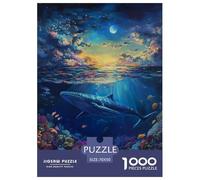 baleine1000 Pièces Amusants Puzzleanimaux pour Adultes Jeu D'Intelligence Difficile EtStimulant Créativité Et CommeCadeau70x50cm/1000pcs