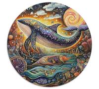 baleine1000 Pièces pour Puzzles pour Adultes Et Enfants UniversePuzzle Rond, DécoRation Moderne, Jeu, Cadeau Unique, Jouets Éduchatifs, Difficile, Impossible1000pcs (67.5x67.5cm)