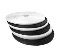 Baleines en polyester pour couture, baleines en plastique, corset, tiges, travaux manuels, accessoires de couture, robes, sacs à main, entre autres rouleaux de 46 mètres, blanc et noir, 10 mm