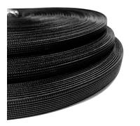 Baleines en polyester pour couture, baleines en plastique, corset, tiges, travaux manuels, accessoires de couture, robes, sacs et autres rouleaux de 46 mètres Noir 332, 10 mm