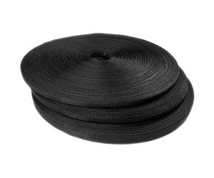 Baleines en polyester pour la couture, baleines en plastique, corsets, tiges, travaux manuels, accessoires de couture, robes, sacs, entre autres, rouleau de 46 mètres, (Noir 332, 12mm)