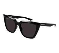 Balenciaga Femme Balenciaga BB0046S 001 Lunettes de soleil Acétate Noir Gris Cat Eye Normale