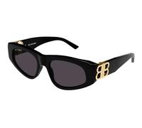 Balenciaga Femme Balenciaga BB0095S 001 Lunettes de soleil Plastique Noir Gris Cat Eye