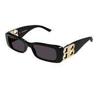 Balenciaga Femme Balenciaga BB0096S 001 Lunettes de soleil Acétate Noir Gris Carré Normale