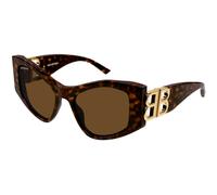 Balenciaga Femme Balenciaga BB0287S 002 Lunettes de soleil Acétate Havane Marron Cat Eye Normale