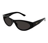 Balenciaga Femme Balenciaga BB0367S 001 Lunettes de soleil Acétate Noir Gris Ronde