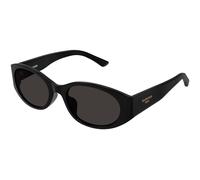Balenciaga Femme Balenciaga BB0369SK 001 Lunettes de soleil Acétate Noir Gris Ronde