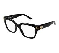 Balenciaga Femme Balenciaga BB0437O 006 Montures optiques Acétate Noir Transparent Carré