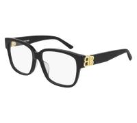 Balenciaga Femme BB0104O 001 Montures optiques Acétate Noir Transparent Carré