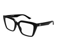 Balenciaga Femme BB0130O 001 Montures optiques Acétate Noir Transparent Carré