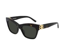 Balenciaga Femme BB0132S 002 Lunettes de soleil Acétate Havane Vert Cat Eye Normale