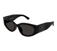 Balenciaga Femme BB0324SK 001 Lunettes de soleil Acétate Noir Gris Ronde