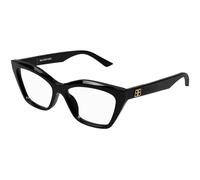 Balenciaga Femme BB0342O 005 Montures optiques Acétate Noir Transparent Cat Eye