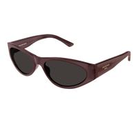 Balenciaga Femme BB0367S 004 Lunettes de soleil Acétate Violet Gris Ronde