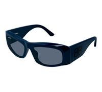 Balenciaga Femme BB0395S 004 Lunettes de soleil Acétate Bleu Bleu Carré