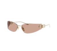 Balenciaga Femme Sunglass BB0484S - Couleur du Monture: Or, Couleur de Lentille: Brun