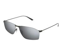 Balenciaga Homme BB0413S 004 Lunettes de soleil Métal Ruthénium Argent Carré