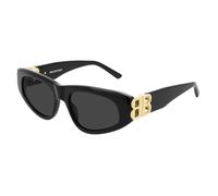 Balenciaga Femme Balenciaga BB0095S 001 Lunettes de soleil Plastique Noir Gris Cat Eye