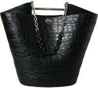 Balenciaga Sac de luxe en cuir de crocodile noir