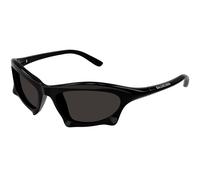 Balenciaga Unisex Balenciaga BB0229S 001 Lunettes de soleil Plastique Noir Gris Enveloppant Normale