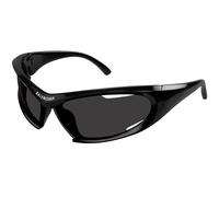 Balenciaga Unisex Balenciaga BB0318S 001 Lunettes de soleil Bio-inject Noir Gris Géométrique